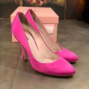 Miu Miu Fuchsia satin pumps size 38.5